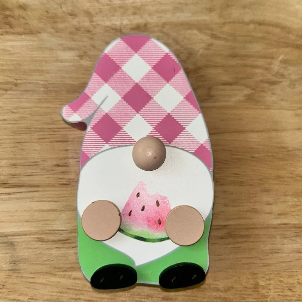 Pink Plaid Gnome Decor